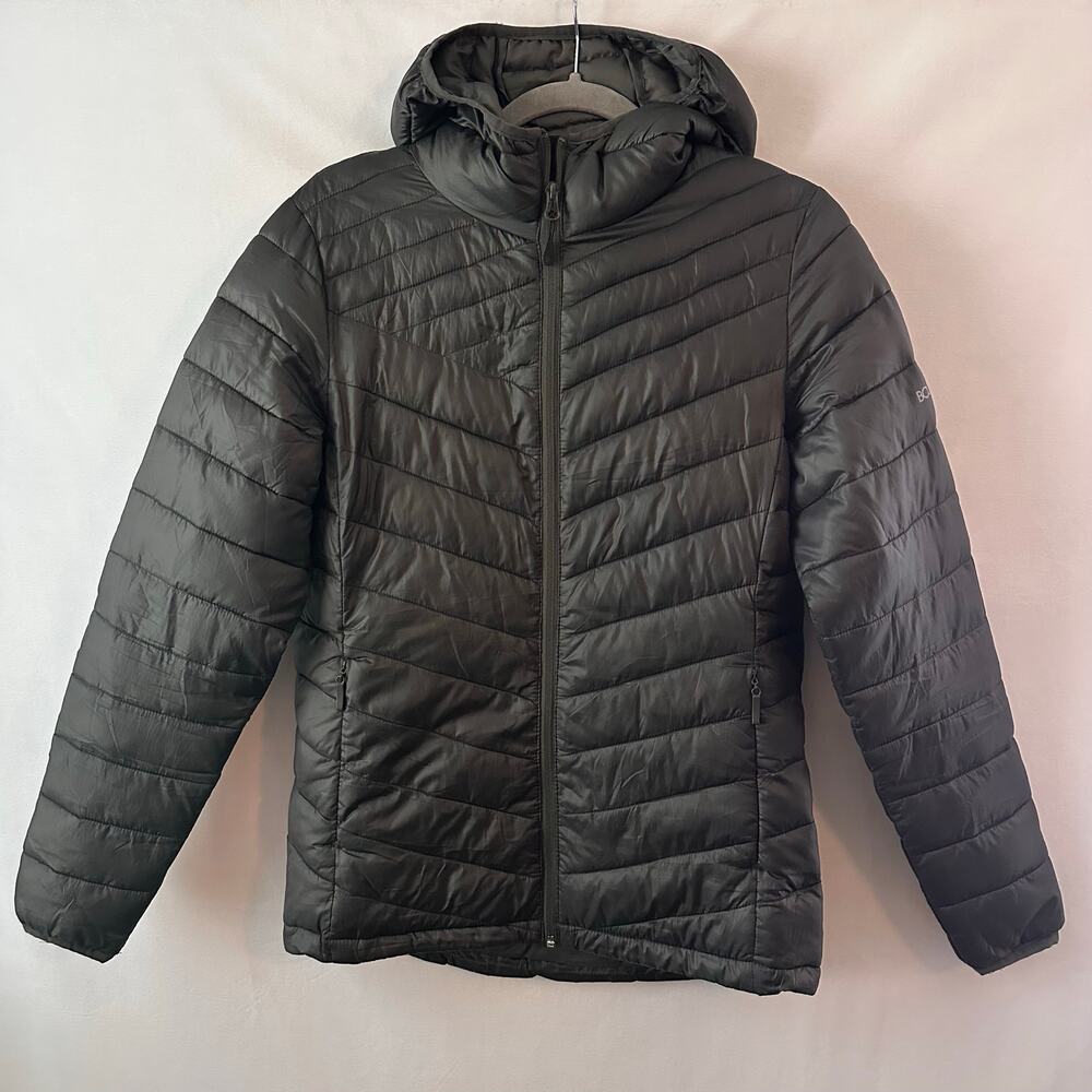 Boulder Gear Women's Puffer Coat Hooded Packable Outdoor Winter Warm Black SMALL
